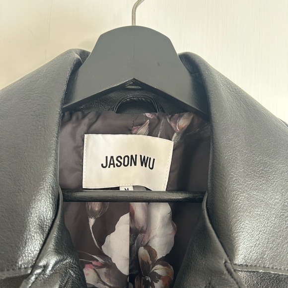 Jason Wu Black Leather Outerwear - Picture 2 of 4